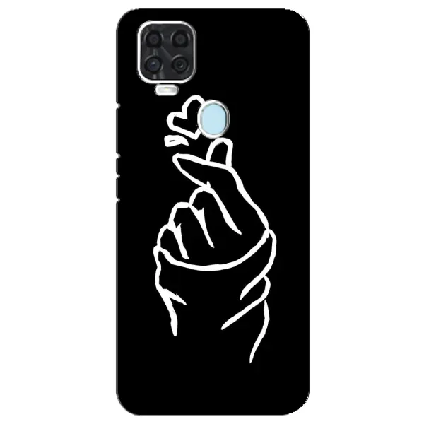 Чехол с рисунком «Сердце на черном» для ZTE Blade V2020 Чехол с рисунком «Сердце на черном» для ZTE Blade V2020