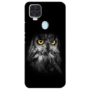 Чехлы с принтом СОВЫ для ZTE Blade V2020 (Сова на чёрном)