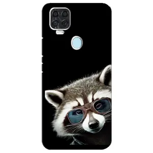 Силиконовый Чехол с Енотами на ZTE Blade V2020 (Стильный Енот)