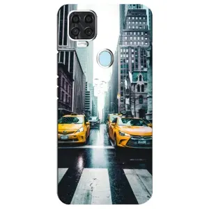 Силиконовый бампер (Работники) на ZTE Blade V2020 (Такси)