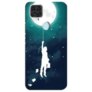 Чехол (ТПУ) с планетами на ZTE Blade V2020 (To The moon)