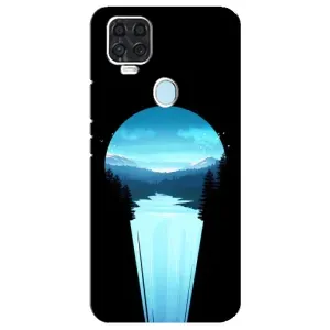 Летний Чехол на ZTE Blade V2020 (Синий Водопад)