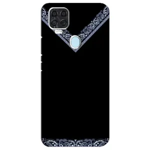 Силиконовый Чехол на ZTE Blade V2020 (Воротник вышиванки)