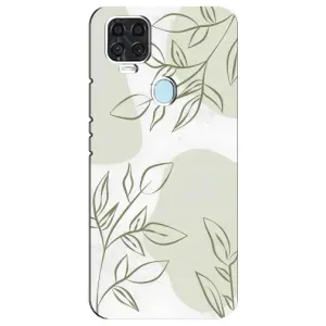 Чехол цветочный дизайн для ZTE Blade V2020 (Зелёный дизайн)