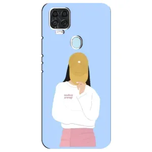 Силіконовый Чохол на ZTE Blade V2020 з картинкой Модных девушек (Жовта кепка)