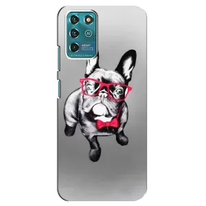 Чехол (ТПУ) Милые собачки для ZTE Blade V30 Vita (Бульдог в очках)