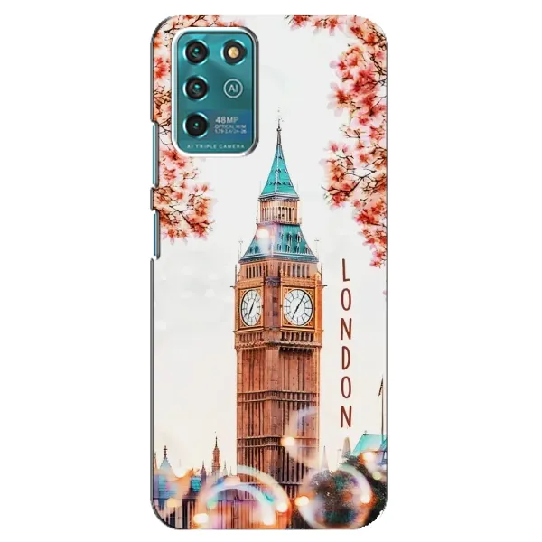 Чехол с рисунком «Часы Лондон» для ZTE Blade V30 Vita