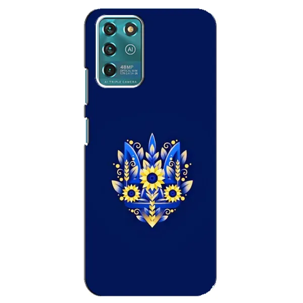 Чехол с рисунком «Цветущий Герб» для ZTE Blade V30 Vita