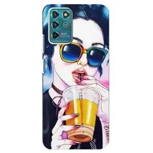 Чохол з картинкою Модні Дівчата ZTE Blade V30 Vita (Дівчина з коктейлем)