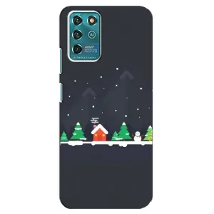 Силиконовый бампер на рождество для ZTE Blade V30 Vita (Город зимний)