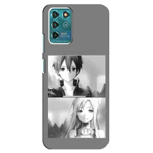 Чехол с персонажами АНИМЕ на ZTE Blade V30 Vita (Кирито-Асуна)