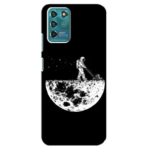 Силиконовый Чехол с принтом "Космонавты" на ZTE Blade V30 Vita (Космонавт)