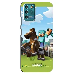 Чохли для ZTE Blade V30 Vita (Персонажі МайнКрафт) (На коні)