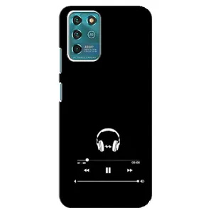 Чехол с картинками на черном фоне для ZTE Blade V30 Vita (Плеер)