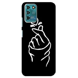 Чехлы (Знак сердечка) на ZTE Blade V30 Vita (Сердце на черном)