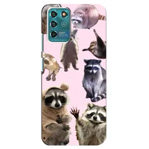 Силиконовый Чехол с Енотами на ZTE Blade V30 Vita (Смешные Еноты)