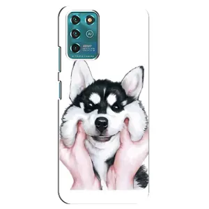 Бампер для ZTE Blade V30 Vita с картинкой "Песики" (Собака Хаски)