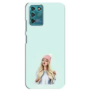 Силіконовый Чохол на ZTE Blade V30 Vita з картинкой Модных девушек (В шапці)
