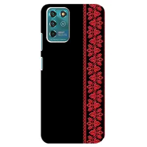 Силіконовый Чохол на ZTE Blade V30 Vita з картинкой Вишиванки (Вишиванка на чорному)