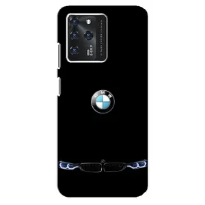 Силиконовый бампер с картинкой машины на ZTE Blade V30 (Черный BMW)