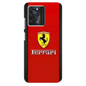 Силиконовый бампер с картинкой машины на ZTE Blade V30 (Ferrari Logo)