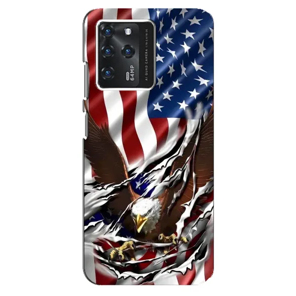 Чехол с рисунком «Флаг USA» для ZTE Blade V30 Чехол с рисунком «Флаг USA» для ZTE Blade V30