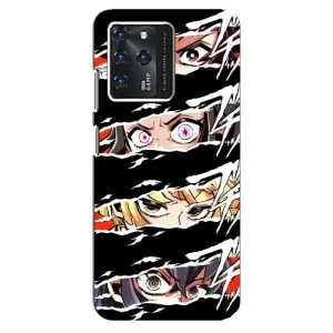 Силіконові чохлі з очіма Anime для ЗТЕ Блейд В30 (Очі на чорному)