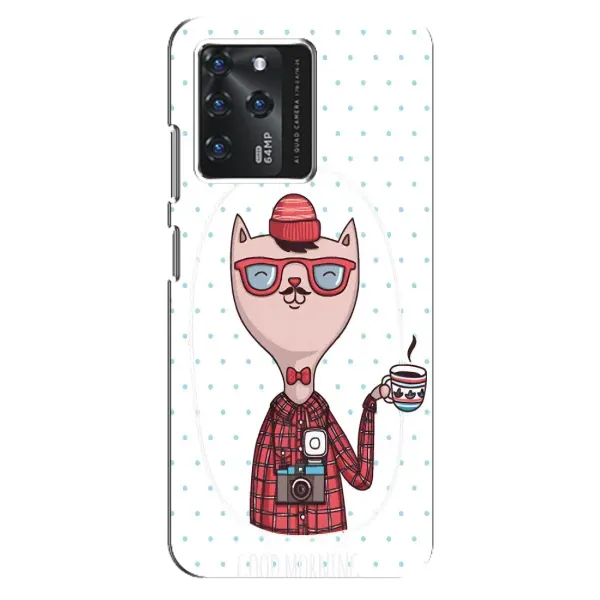 Чехол с рисунком «Кот аристократ» для ZTE Blade V30