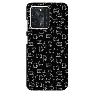Чохол на тематику: Коти для ZTE Blade V30 (Котики на чорному)