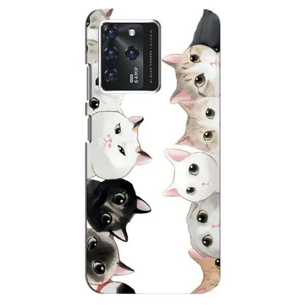 Чехол с рисунком «Коты» для ZTE Blade V30