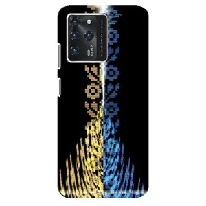 Силиконовый Чехол на ZTE Blade V30 (Патриотическая вышиванка)
