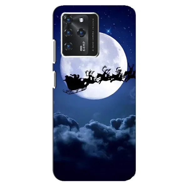 Чехол с рисунком «Санта - луна» для ZTE Blade V30