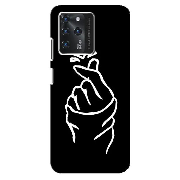 Чехол с рисунком «Сердце на черном» для ZTE Blade V30 Чехол с рисунком «Сердце на черном» для ZTE Blade V30