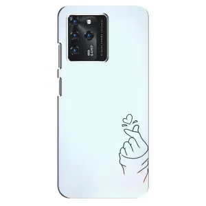 Чохол (Знак сердечка) для ZTE Blade V30 (Сердечко на блакитному)