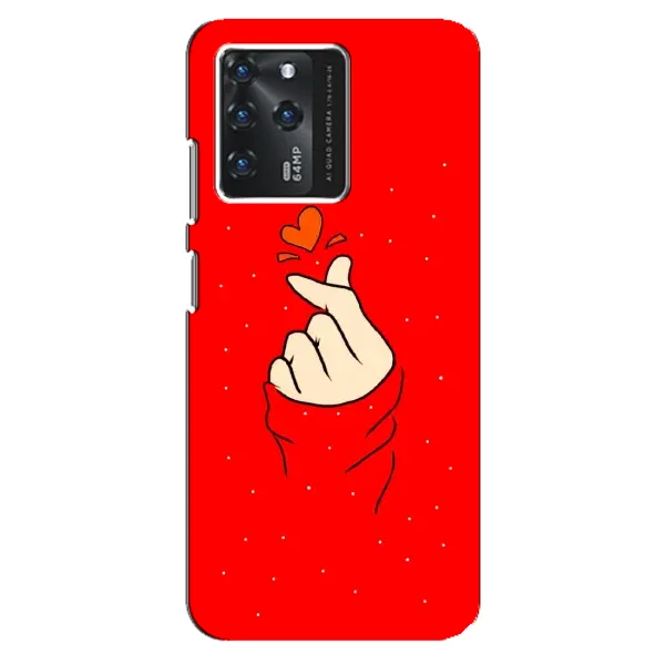 Чехол с рисунком «Сердце на красном» для ZTE Blade V30 Чехол с рисунком «Сердце на красном» для ZTE Blade V30