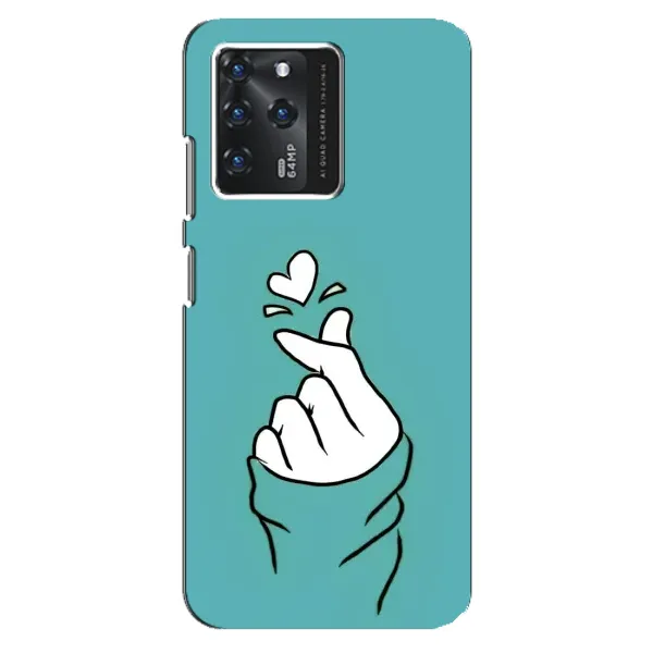 Чехол с рисунком «Сердечко на бирюзовом» для ZTE Blade V30 Чехол с рисунком «Сердечко на бирюзовом» для ZTE Blade V30