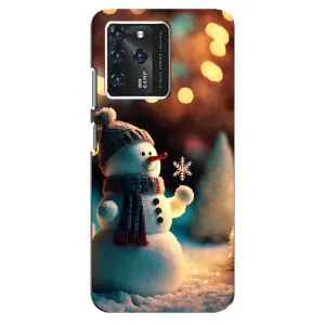 Чехлы на Новый Год ZTE Blade V30 (Снеговик праздничный)