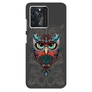 Чохли з принтом СОВИ для ZTE Blade V30 (Сова на сірому)