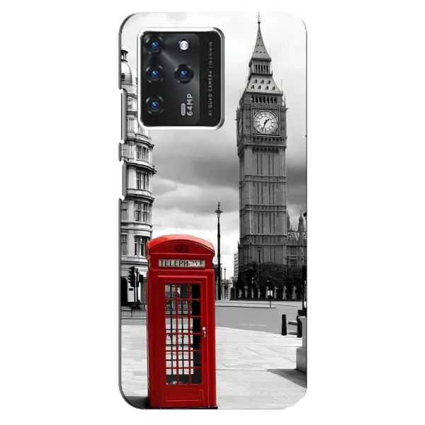 Чехол с рисунком «TELEPHONE» для ZTE Blade V30