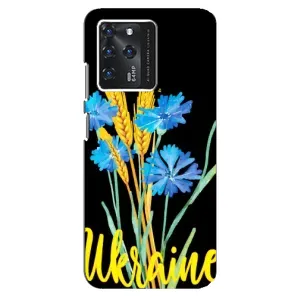 Чехол на ZTE Blade V30 Украинский дизайн (Ukraine в цветочках)