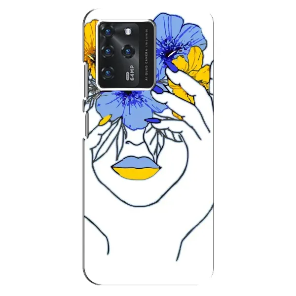 Чехол с рисунком «Украинка на всю голову» для ZTE Blade V30