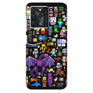 Чохол майнкрафт для ZTE Blade V30 (Усі персонажі)