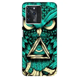 Чохли з принтом СОВИ для ZTE Blade V30 (Зелена сова)