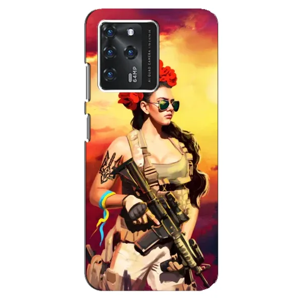 Чехол с рисунком «Женщина солдат» для ZTE Blade V30 Чехол с рисунком «Женщина солдат» для ZTE Blade V30