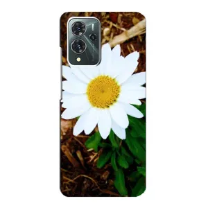 Чехол с ромашками на ZTE Blade V40 Pro (Белая ромашка)