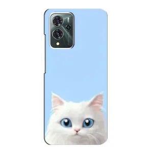 Чехол на тематику: Коты для ZTE Blade V40 Pro (Белый кот)