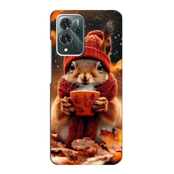 Чехол с рисунком «Белка с кофе» для ZTE Blade V40 Pro Чехол с рисунком «Белка с кофе» для ZTE Blade V40 Pro