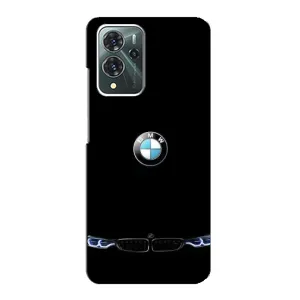 Силиконовый бампер с картинкой машины на ZTE Blade V40 Pro (Черный BMW)