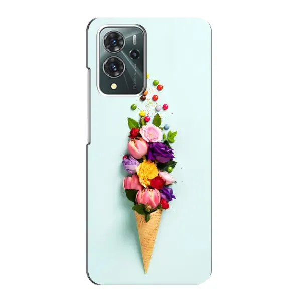Чехол с рисунком «Цветок-мороженное» для ZTE Blade V40 Pro