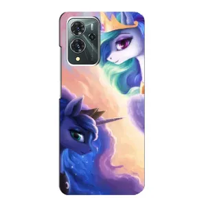 Чехол Unicorn на ZTE Blade V40 Pro (Единорожки на тучках)